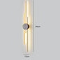 Modern Long Wall Lamp luxury minimalist black gold background LED Wall lights