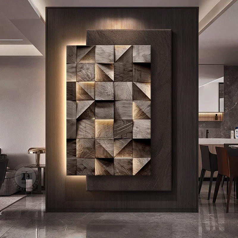 Italy Designer Geometric Wall Lamp Square Mounted Background Hallway Sconce lighting