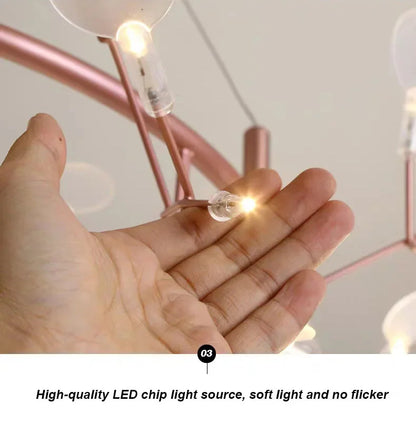 Nordic Firefly Led Ceiling Chandelier Heracleum Pendant lamp