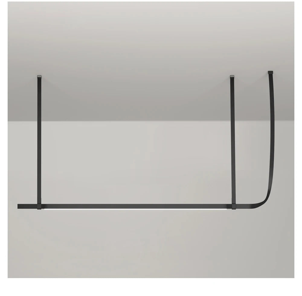 Modern Leather Chandelier LED Belt Fabric Pendant Lamp For Hotel Living Room Office Decor Minimalist Dining Table Hanging Lamp