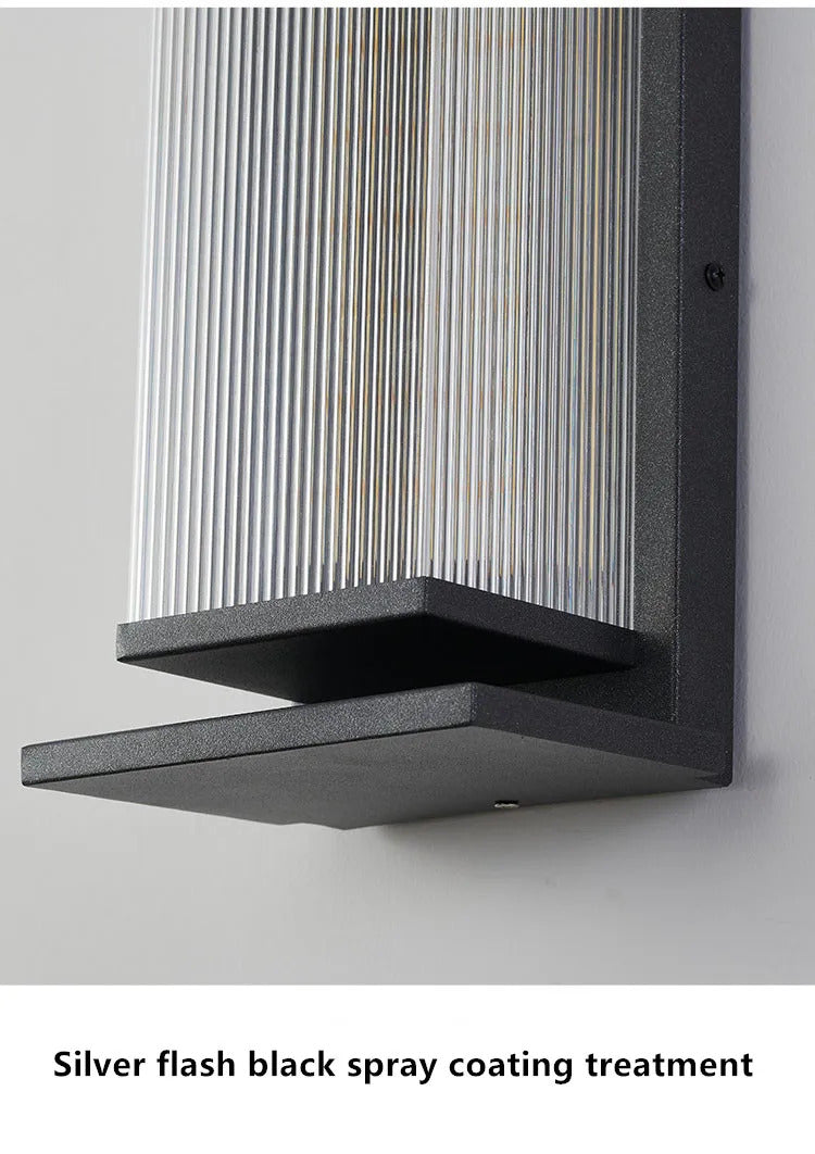 Modern outdoor wall light Waterproof IP65 Solar energy LED wall lamp Entrance sconce