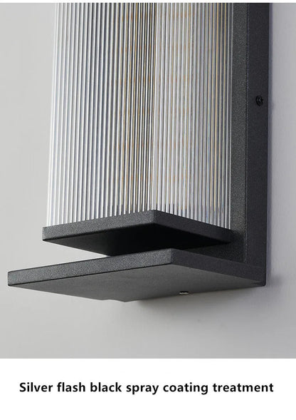 Modern outdoor wall light Waterproof IP65 Solar energy LED wall lamp Entrance sconce