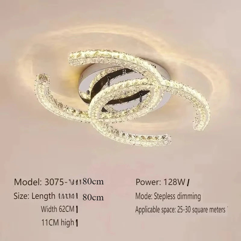 Modern Crystal Chandelier Simple Dining Room Chandelier Home Decoration hanging light fixtures