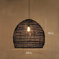 Natural Rattan wicker hanging lamp Chinese Style suspension