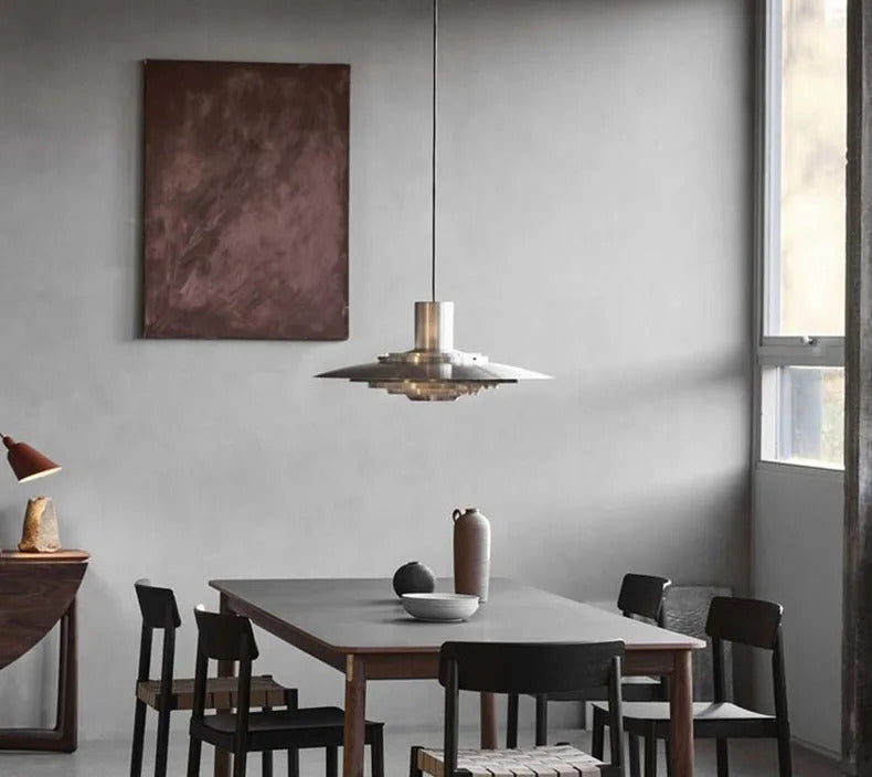 White Silver Aluminium E27 Pendant Lights Art Design For Dining Kitchen Bar Bedroom Cord Adjustable Hanglamp 110-220V