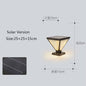 Outdoor Solar Tapered Pillar Lights Light Control Garden Light Sensor Outdoor Waterproof lamp