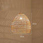 Natural Rattan wicker hanging lamp Chinese Style suspension