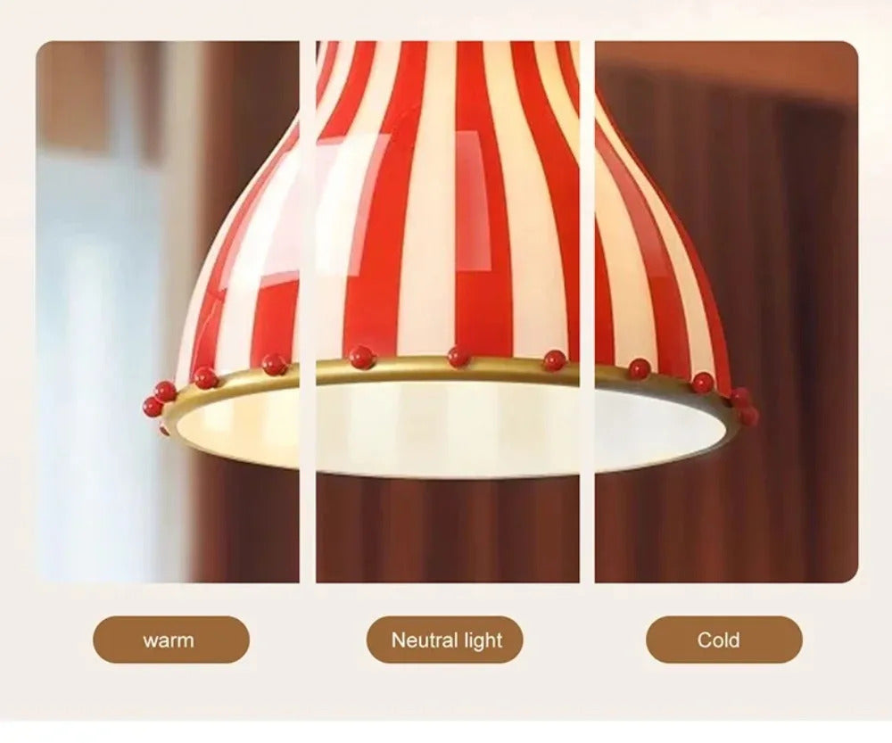 American Circus Style Chandeliers Glass Lampshade Led Pendant Lights