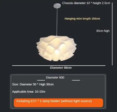 Modern flower Pendant lamp Nordic petal Pendant light