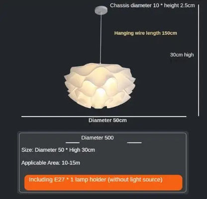 Modern flower Pendant lamp Nordic petal Pendant light