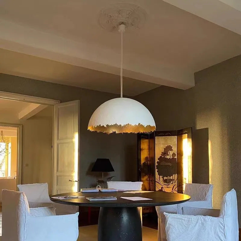 PostKrisi Pendant light Nordic eggshell Round Gold Foil Pendant lamp