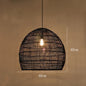 Natural Rattan wicker hanging lamp Chinese Style suspension