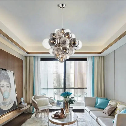 Candeeiro suspenso de vidro de luxo em estilo francês, estilo antigo, para bar, restaurante ou quarto acolhedor. 