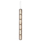Restaurant Long Stripe Pendant Light Smoke Gray Glass Lampshade Nordic Led Hanging Light