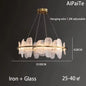 Modern Luxury crystals Ring Chandelier Italian designer glass golden pendant light