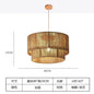 Retro Handmade Tiered Woven Ceiling Light with Rustic Design