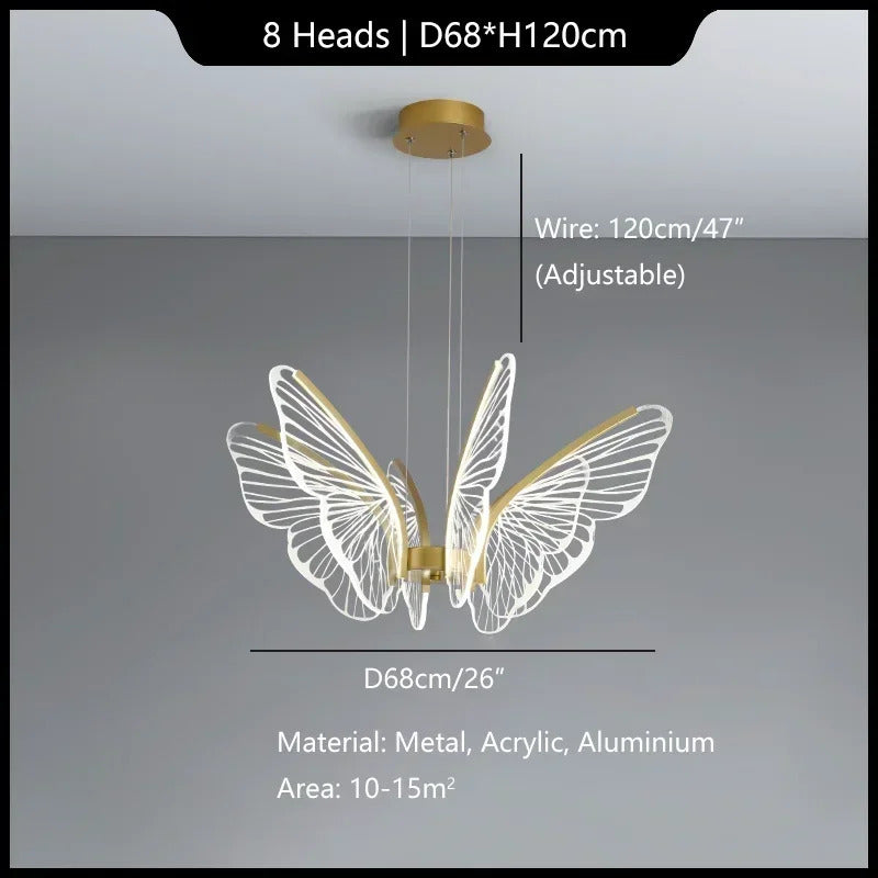 Butterfly Chandelier Bedroom kitchen island chandelier