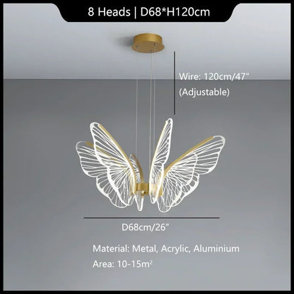 Butterfly Chandelier Bedroom kitchen island chandelier