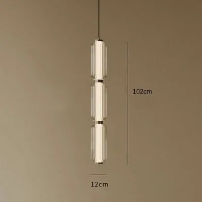 Nordic Glass Chandelier Hotel Living Room Chandelier High-grade Restaurant Staircase Combination Home decor Long Pendant Lights