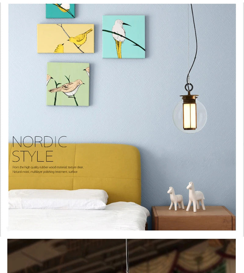 Bai Chandelier Postmodern crossbar design glass ball light