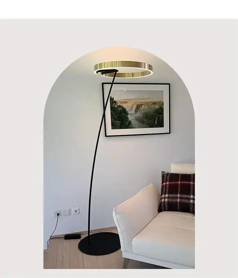 LED Designer Fishing Floor Lamp Room Luxury Designer Vertical Lamps