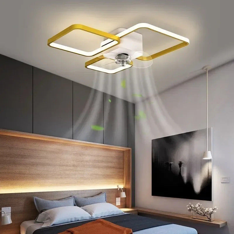 Nordic Ceiling Fan Lamp Home Living Room Modern Minimalist Restaurant Ceiling Lamp