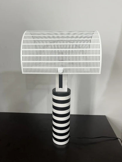 Italian Hot Sales Black White Creative Lamp Children's Bedroom Living Study Room Exhibition Hall LED Stripe Table Lighting