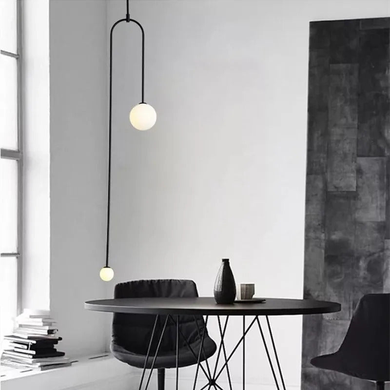 Black Gold Chandelier Pendant Nordic Modern lamp