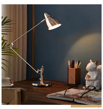 Swing Long Arm Table Lamp Flexible Adjustable Aluminum Desk Light with E27 Bulb led floor lamp