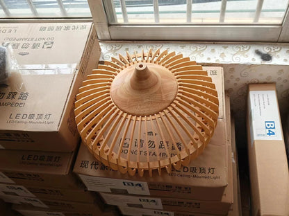 Clava Dine log Wood Pendant lamp birdcage denmark designer lamp for Dining Room Study Living Room Table Decoration loft lamp