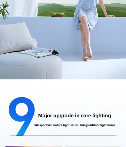 Light Luxury Bladeless Fan Light Modern Minimalist Creative Room Ceiling Light