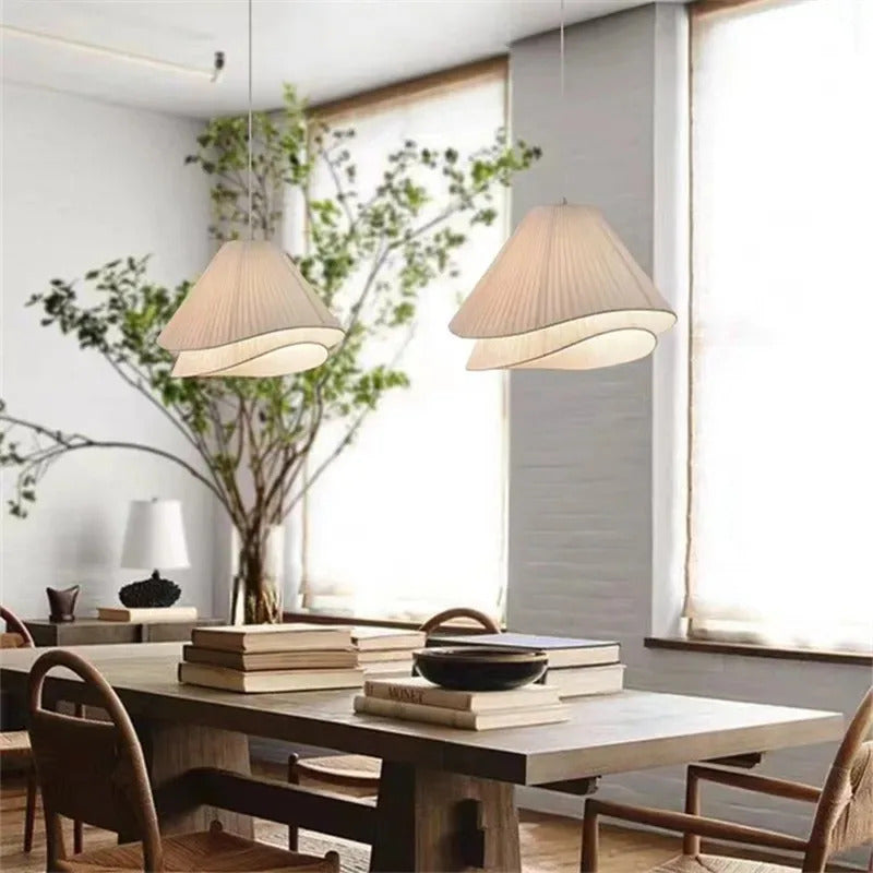 Lia Pendant lamp Nordic white fabric pendant light