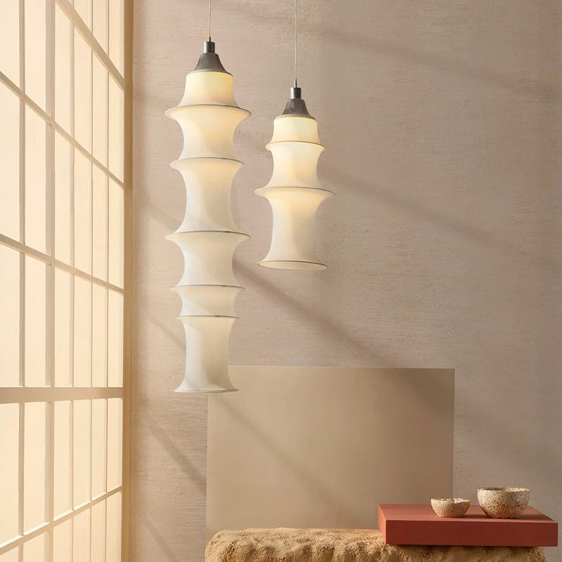 Nordic Minimalist Fabric Wabi Sabi Led Pendant Lights Bedroom Corner Bedside Lamp