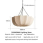 Retro Wabi Sabi Fabric Chandelier Japanese Fabric Pendant Lights