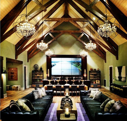 Rustic Orb Chandelier farmhouse kitchen Island light