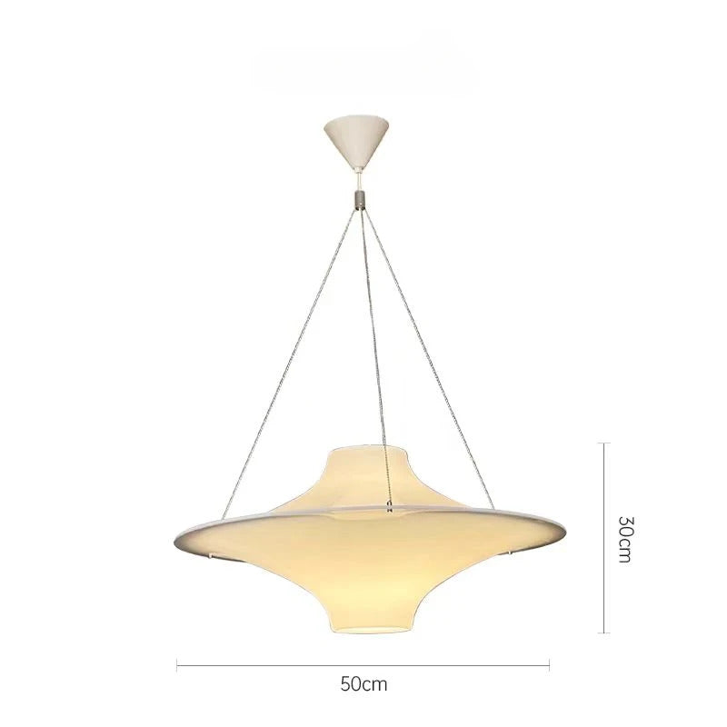 Modern Cream UFO Pendant Lights Nordic Design Dining Table Hanging Chandelier