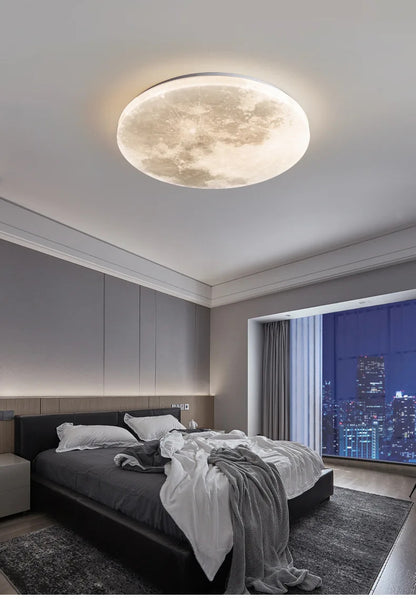 Lunar LED Ceiling Light Minimalist Bedroom Kitchen Balcony Decor Lighting Fixture