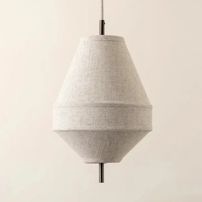 Wabi Sabi Fabric Pendant Light Nordic White Cloth Chandelier