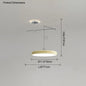 Dining table light modern chandelier Round Reading Desk Light