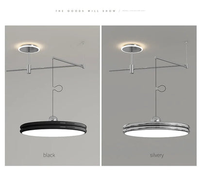 Dining table light modern chandelier Round Reading Desk Light