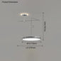 Dining table light modern chandelier Round Reading Desk Light