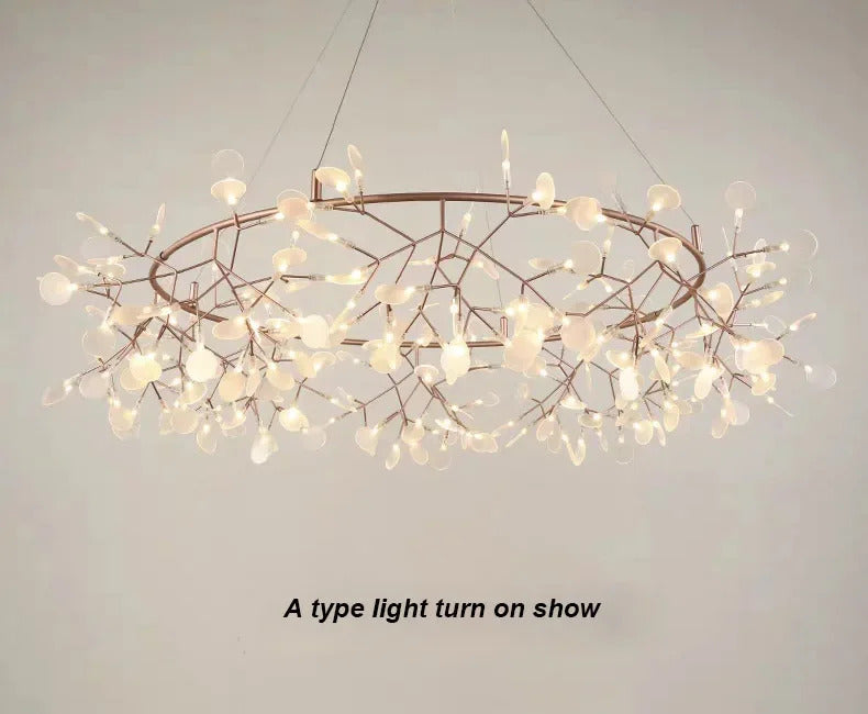 Nordic Firefly Led Ceiling Chandelier Heracleum Pendant lamp