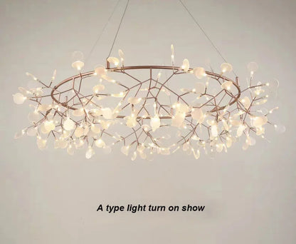 Nordic Firefly Led Ceiling Chandelier Heracleum Pendant lamp