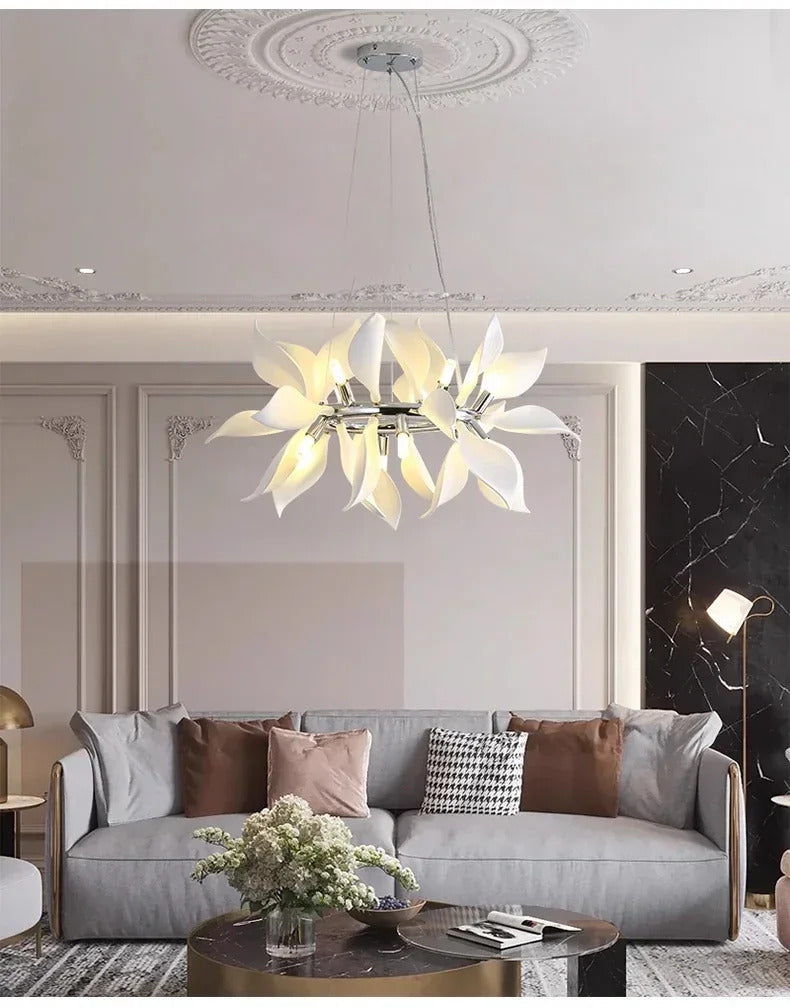 Nordic Petal chandelier Luxury Ceramic Pendant Lamp