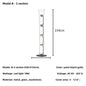 Flos Noctambule Floor Lamp Living Room Study Bedroom Vertical Lamps