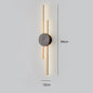 Modern Long Wall Lamp luxury minimalist black gold background LED Wall lights