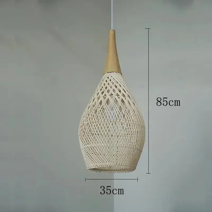 Rattan pendant light vintage Wabi-sabi Lights