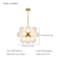 Our blue bubble Chandelier dining table light fixtures