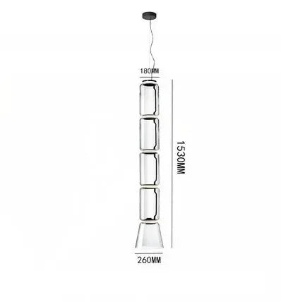 Italian Designer Glass Lampshade Pendant Light Minimalist LED Chandelier for Living Room Dining Table Home Decor