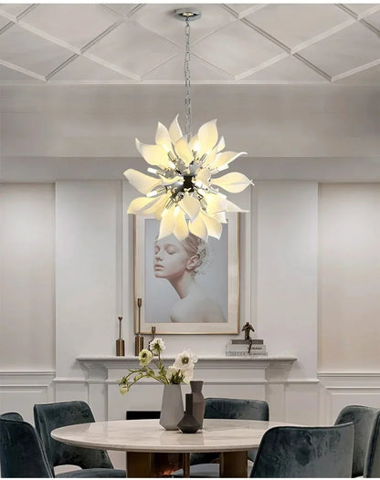 Nordic Petal chandelier Luxury Ceramic Pendant Lamp